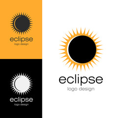 Logo design Eclipse, vector EPS10