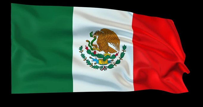  Evolving in the wind Mexican flag with opacity map