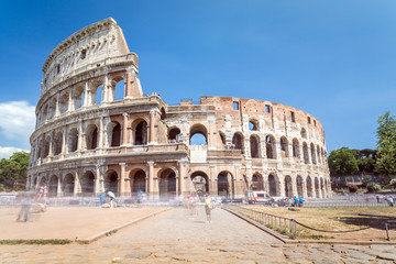 Fototapeta na wymiar Colosseum - landmark of Rome, Italy