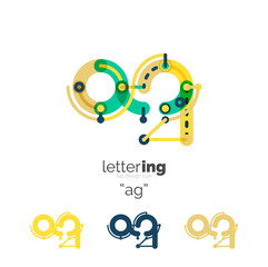 Alphabet letter font logo business icon