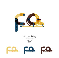 Alphabet letter font logo business icon