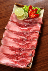 Beef sliced korean bbq