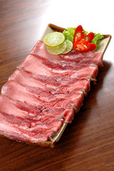 Beef sliced korean bbq