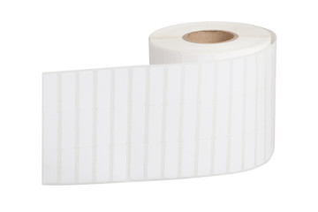 Roll of Tag Label Paper Sticking Isolated on white