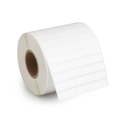 Roll of Tag Label Paper Sticking Isolated on white