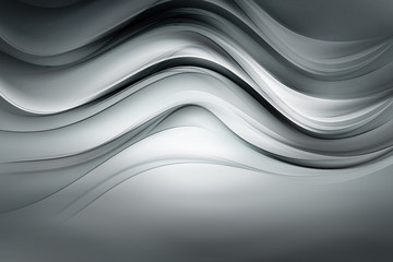 Abstract Grey Wave Design Background