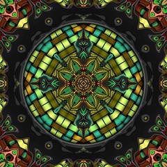 Abstract decorative multicolor texture - kaleidoscope striped pattern 