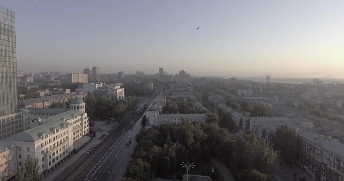 donetsk city down town flight