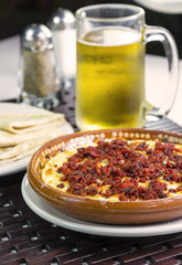 Chorizo with cheese