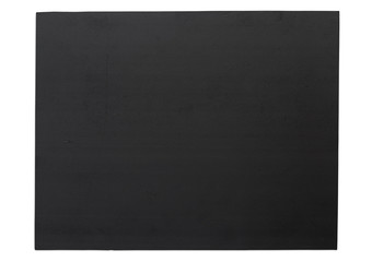 Black Cardboard Isolated on White
