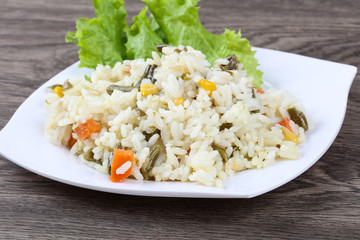 Rice with vegetables