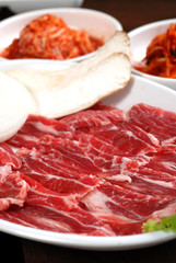 Sliced beef Korean BBQ menu