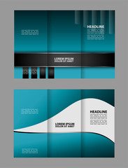 Tri-fold Brochure and Catalog Vector Design Template
