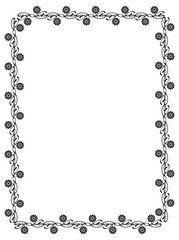 Abstract elegant frame. Design element for advertisements, logo, banners, labels, prints, posters, web, presentation, invitations, weddings, greeting cards, albums. Vector clip art.