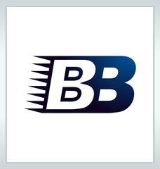 BB Two letter composition for initial, logo or signature