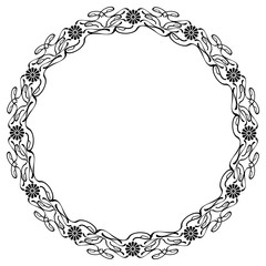 Abstract elegant frame. Design element for advertisements, logo, banners, labels, prints, posters, web, presentation, invitations, weddings, greeting cards, albums. Vector clip art.