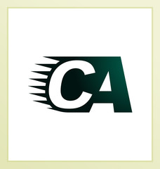CA Two letter composition for initial, logo or signature