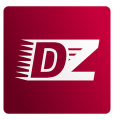 DZ Two letter composition for initial, logo or signature