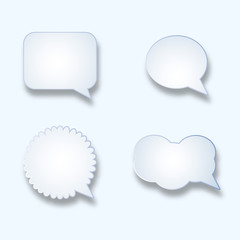 Speech bubble set