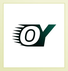 OY Two letter composition for initial, logo or signature