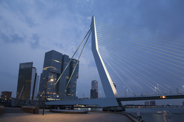 Obraz premium Erasmusbrug - Erasmus Bridge, Rotterdam