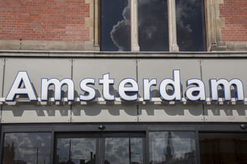 Fototapeta na wymiar Amsterdam Sign, Holland