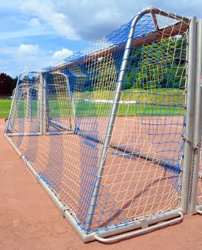 Fu&szlig;balltor im Stadion