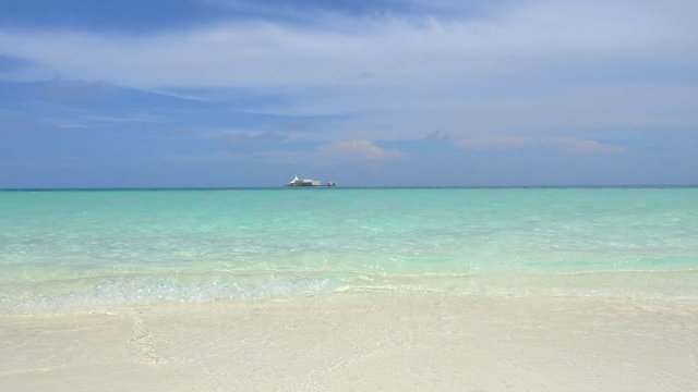 Big ocean villa on horizon in Maldives