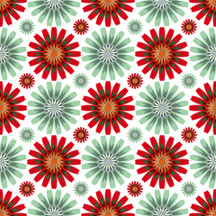 The pattern bright flowers