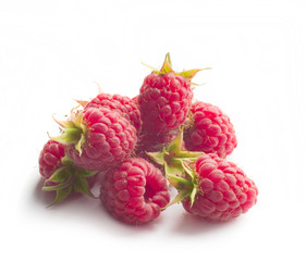 ripe raspberries