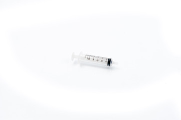 syringe isolated on white background