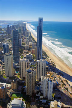 Surfers Paradise, a city on Australia's Gold Coast, in Queensland