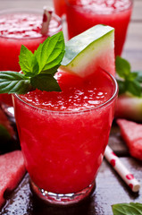 Drink of fresh watermelon