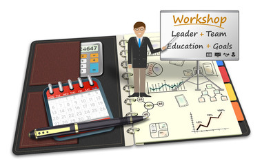 Fototapeta premium Workshop, meeting, seminar, lecture concept