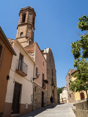 Fototapeta na wymiar Iglesia de Sant Corneli en Collbató Barcelona siglo XVI estilo barroco. OLYMPUS DIGITAL CAMERA