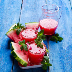 Drink of fresh watermelon