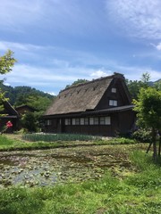 日本家屋 茅葺屋根