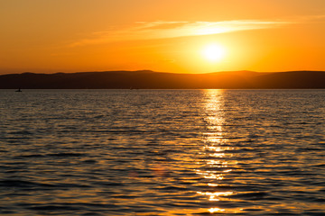 Obraz premium sunset at Balaton