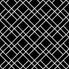 Abstract geometric black and white hipster fashion pillow  grid pattern