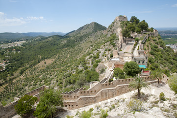 Fototapeta na wymiar Castle of Xativa - Spain