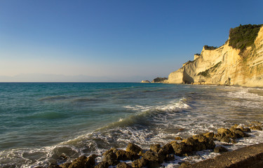 Peroulades - Logas Beach, Corfu, Greece - obrazy, fototapety, plakaty