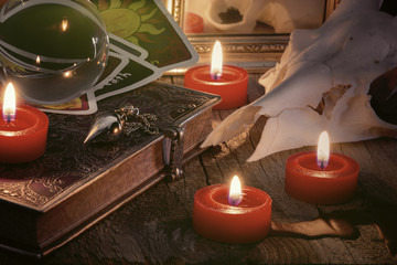 Magic scene, fortune telling