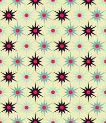 Vector modern seamless colorful geometry floral pattern, color abstract geometric background, pillow multicolored print, retro texture, hipster fashion design