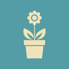 Flower vector icon