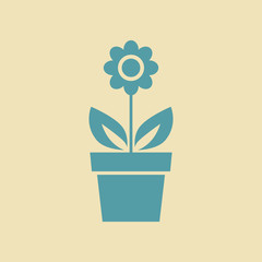 Flower vector icon