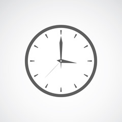 Grey clock icon