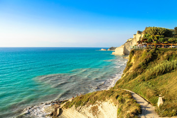 Logas Beach - Corfu, Grecce - obrazy, fototapety, plakaty
