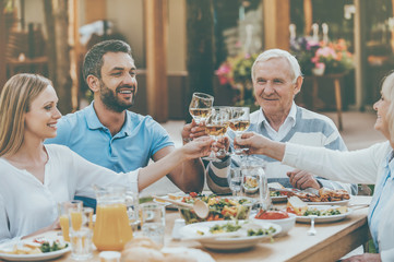 Cheers to family! 