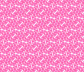 Seamless wall-paper, with an abstract flower pattern, pink