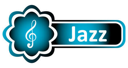 Double icon blue treble clef jazz